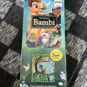 Bambi Dvd and A Little golden book set (Sealed)